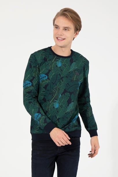 Erkek Lacivert Sweatshirt