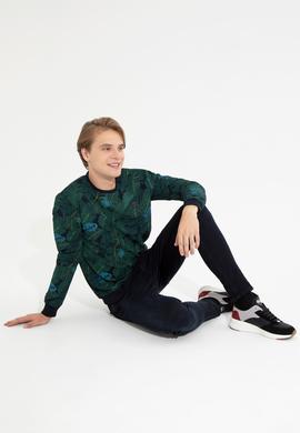 Erkek Lacivert Sweatshirt - 50256354009