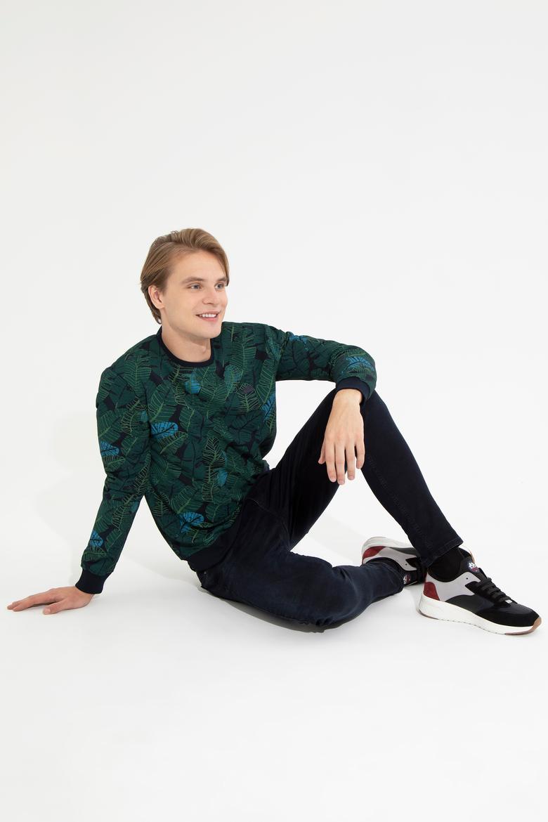 Erkek Lacivert Sweatshirt - 50256354009