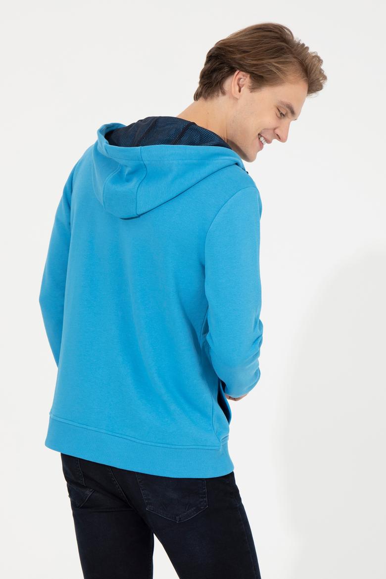 Erkek Kobalt Mavi Örme Hırka - 50253188020