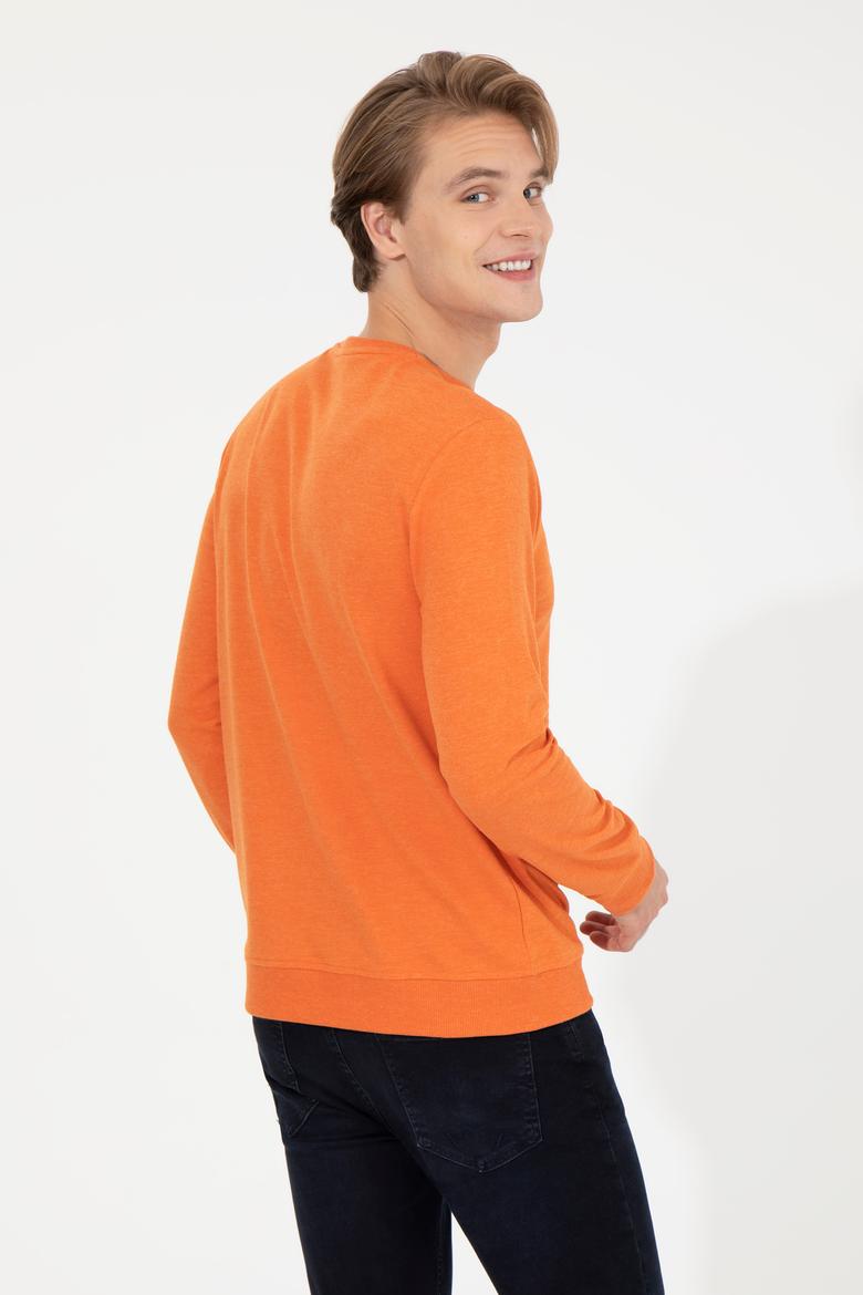 Erkek Kiremit Melanj Sweatshirt - 50253270003