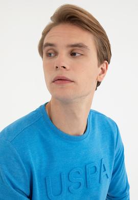 Erkek Mavi Melanj Sweatshirt - 50253270016