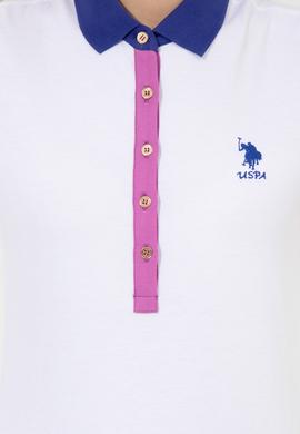 Kadın Beyaz Polo Yaka Tişört - 50249035007