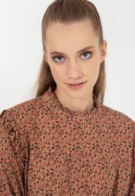 Kadın Camel Uzun Kollu Gömlek - 50254659012