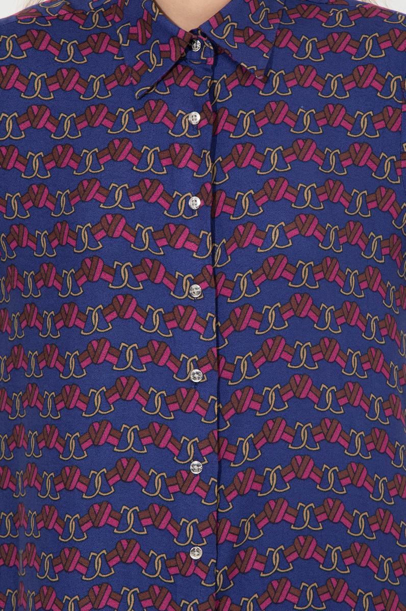 Kadın Mavi Uzun Kollu Gömlek