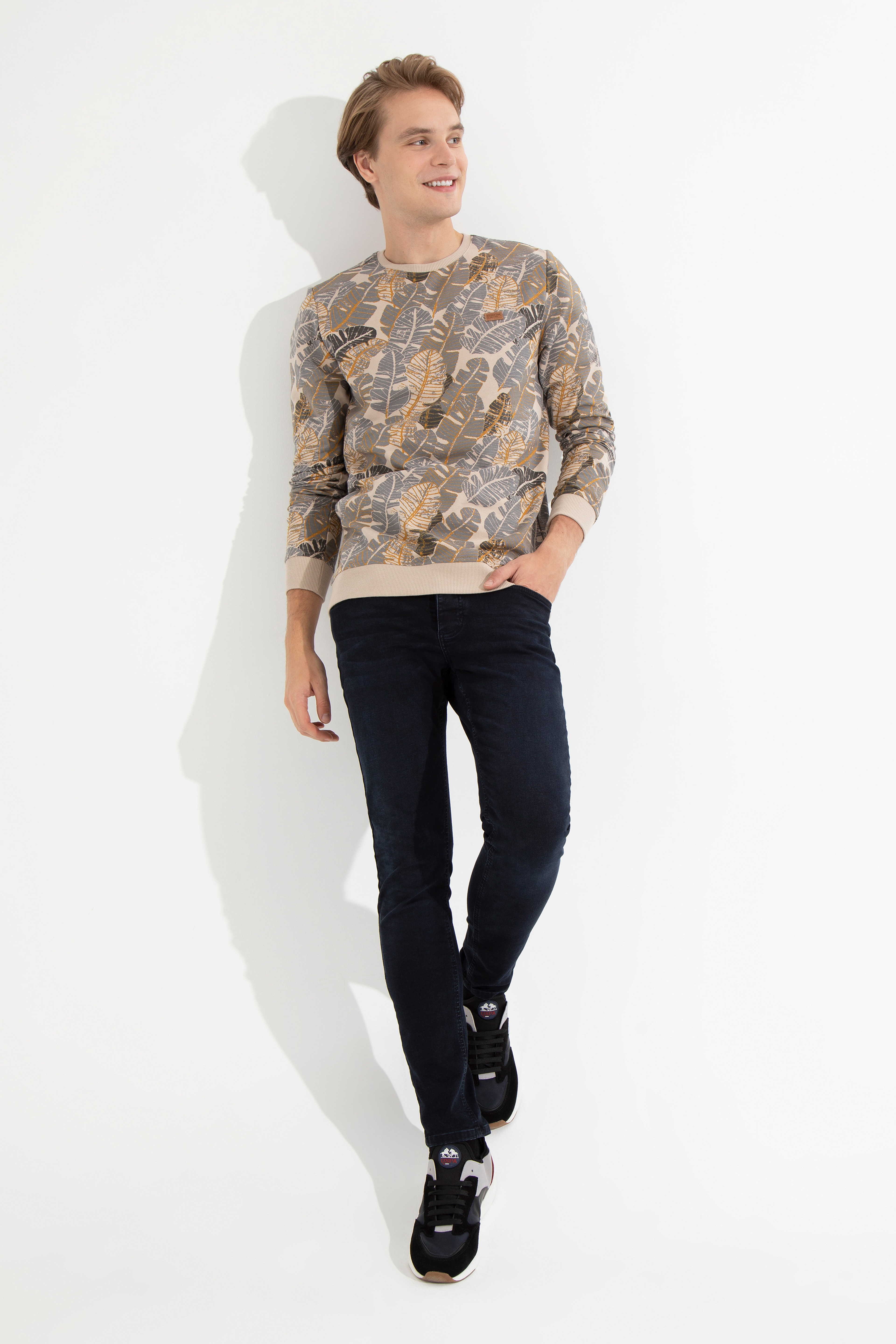 Erkek Taş Sweatshirt - Image 4