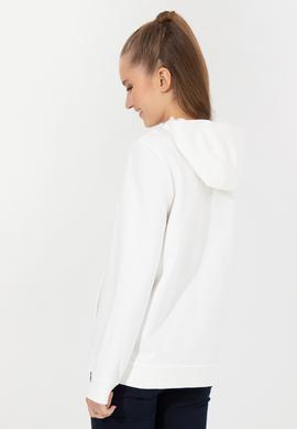 Kadın Ekru Kapüşonlu Sweatshirt - 50261255028