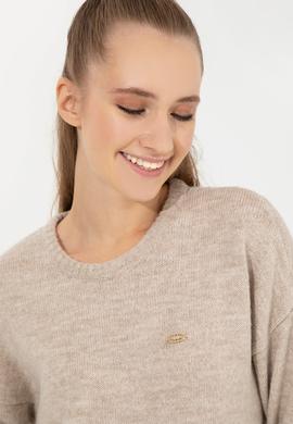 Kadın Taş Melanj Triko Elbise - 50257827004