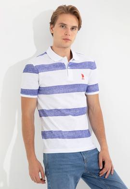 Erkek Mavi Polo Yaka Tişört - 50249170038