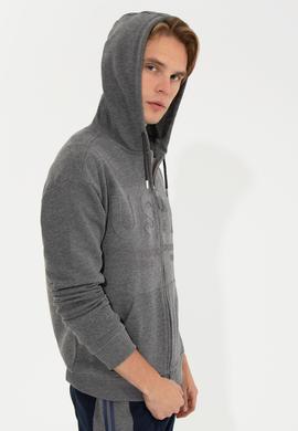 Erkek Vişne Comfort Örme Hırka - 50253388012