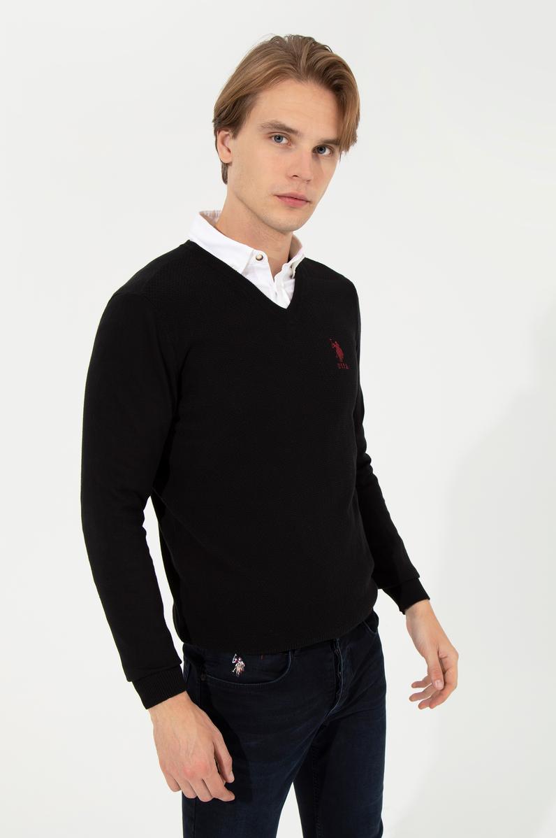 Erkek Siyah Basic Kazak