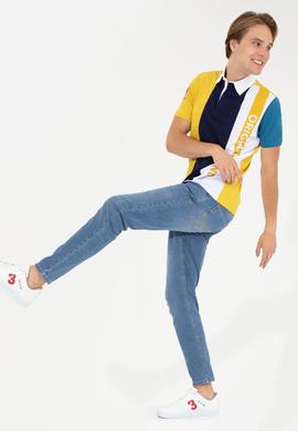 Erkek Safran Polo Yaka Tişört - 50249137019