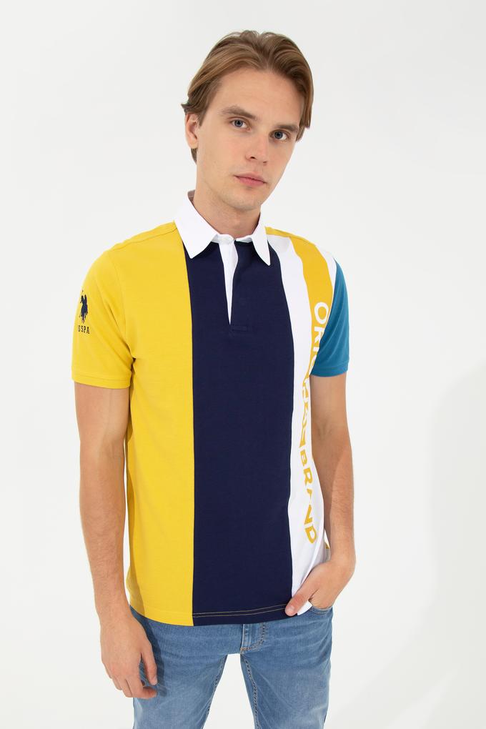 Erkek Safran Polo Yaka Tişört