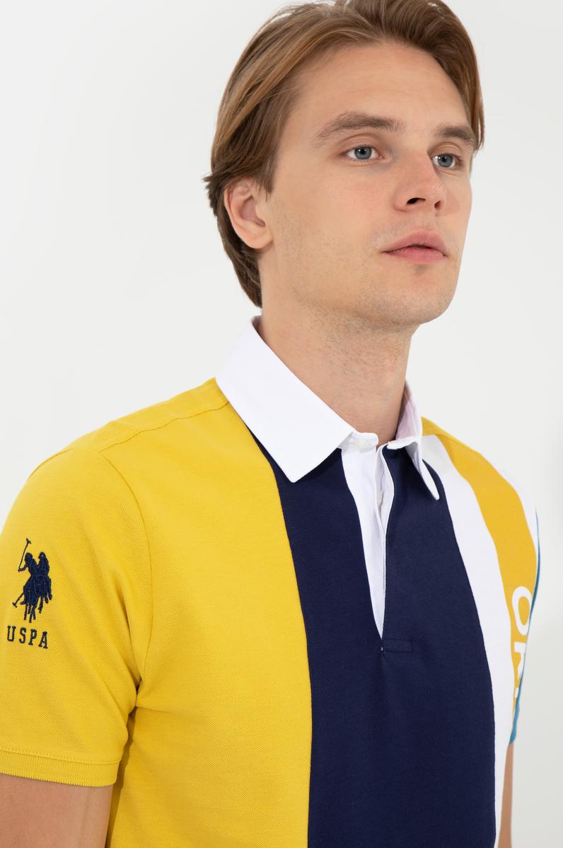 Erkek Safran Polo Yaka Tişört