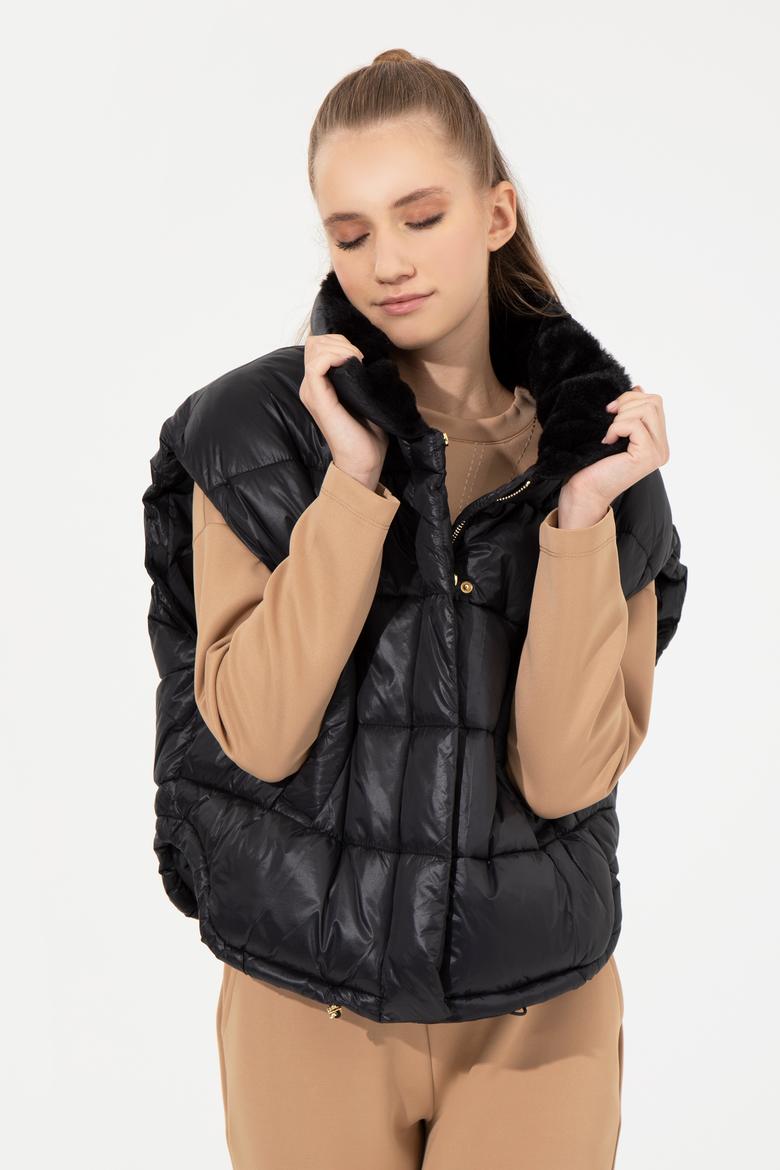 Kadın Siyah Yelek - 50255045024