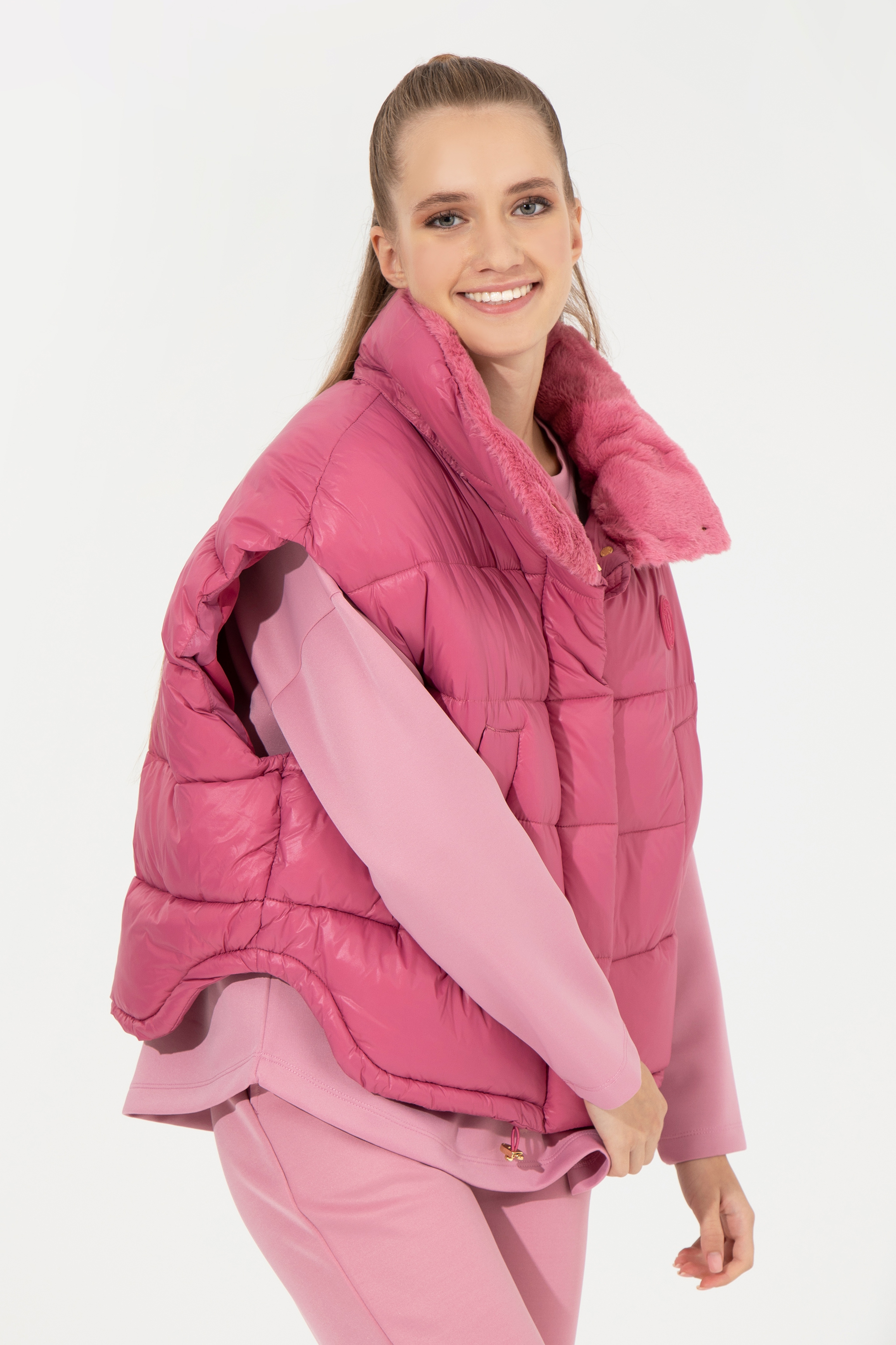 Kadın Pembe Yelek - Image 4