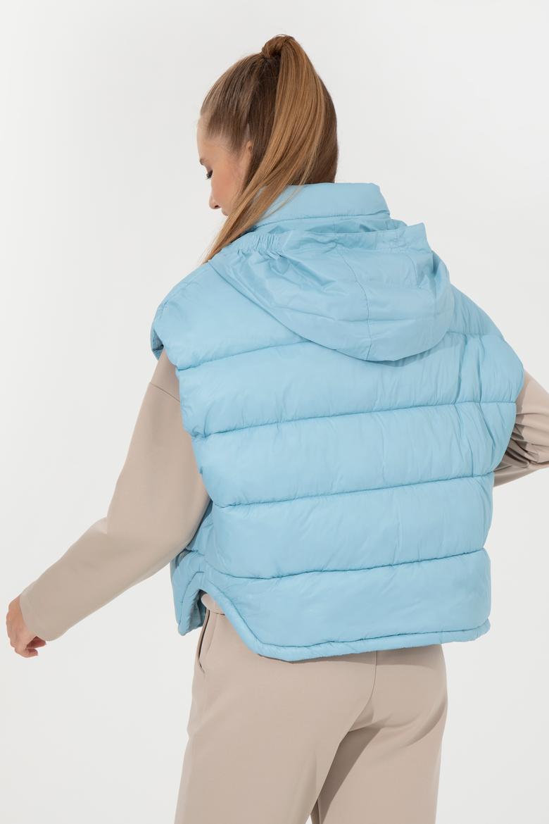 Kadın Mavi Yelek - 50255045033