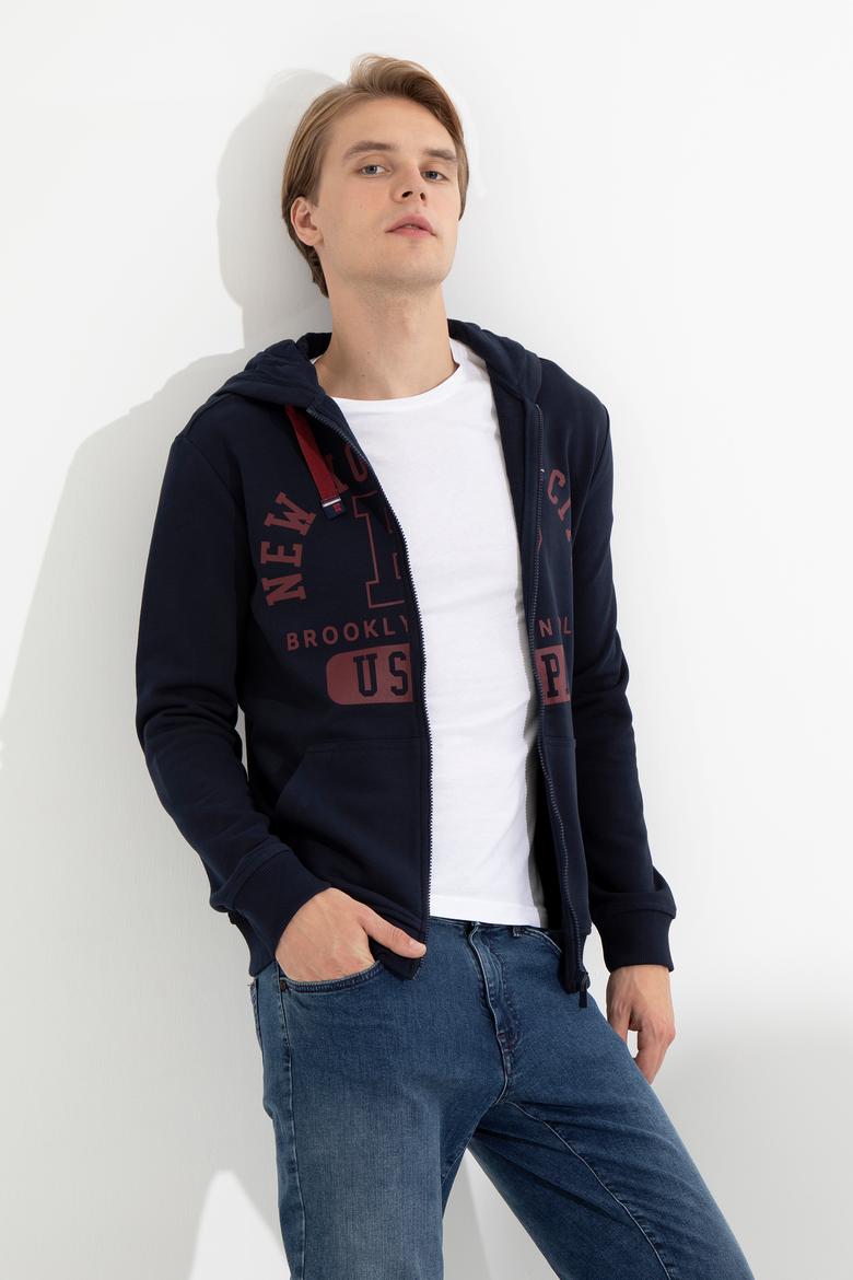 Erkek Lacivert Örme Hırka - 50253002001