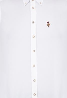 Erkek Beyaz Uzun Kollu Basic Gömlek - 50256694018