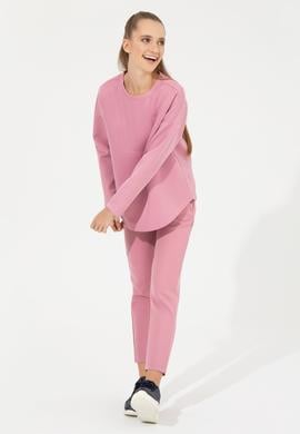 Kadın Manolya Bisiklet Yaka Sweatshirt - 50256503037