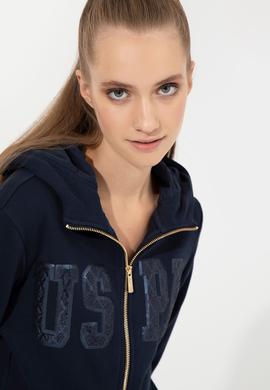 Kadın Lacivert Basic Sweatshirt - 50256258004