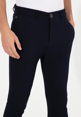 Erkek Lacivert Kanvas Pantolon - 50253462004