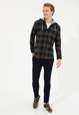 Erkek Lacivert Kanvas Pantolon - 50253462004