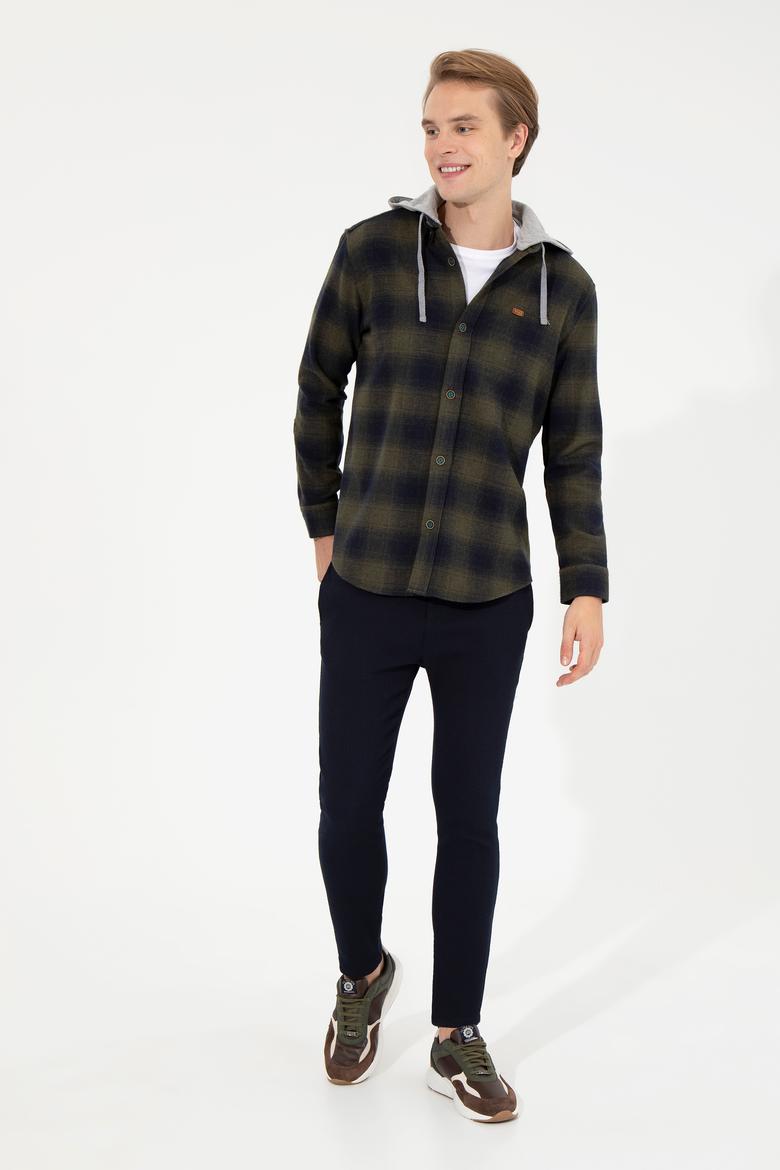 Erkek Lacivert Kanvas Pantolon - 50253462004