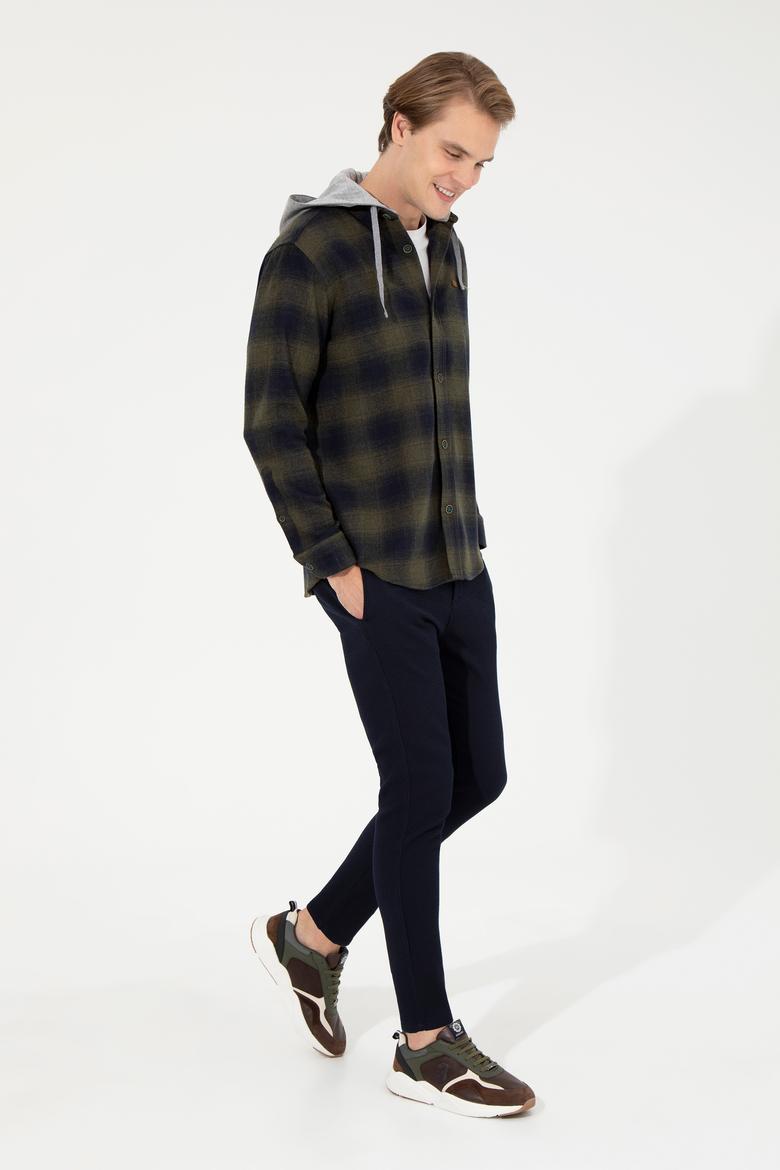 Erkek Lacivert Kanvas Pantolon