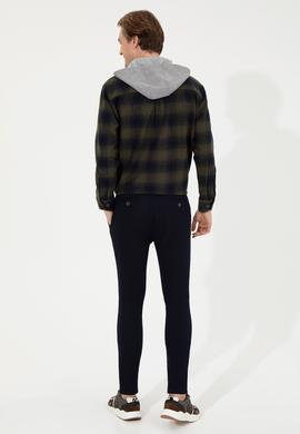 Erkek Lacivert Kanvas Pantolon - 50253462004