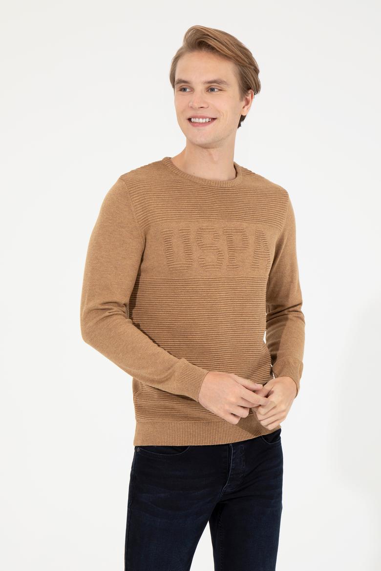 Erkek Camel Melanj Kazak - 50256256051