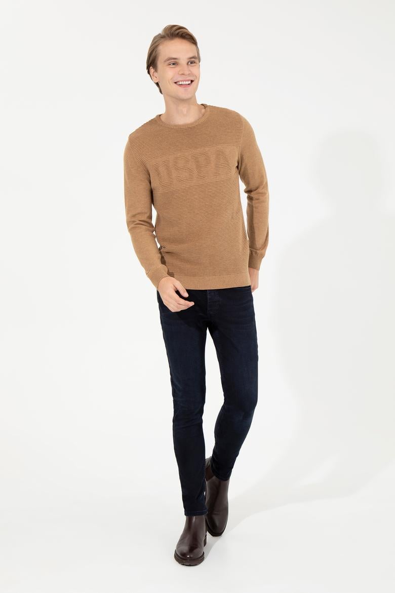 Erkek Camel Melanj Kazak - 50256256051