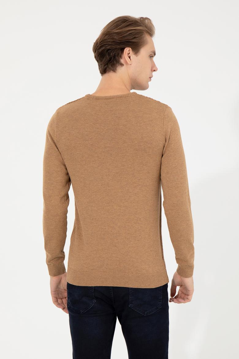 Erkek Camel Melanj Kazak - 50256256051