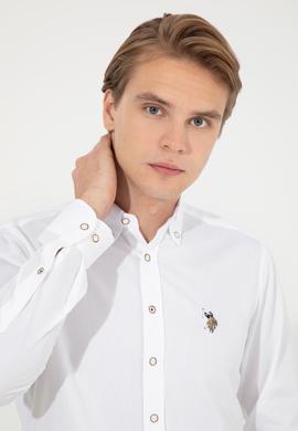 Erkek Beyaz Uzun Kollu Basic Gömlek - 50256733023