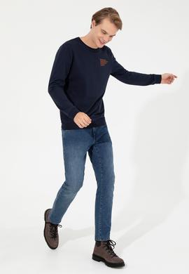 Erkek Lacivert Sweatshirt - 50253289007