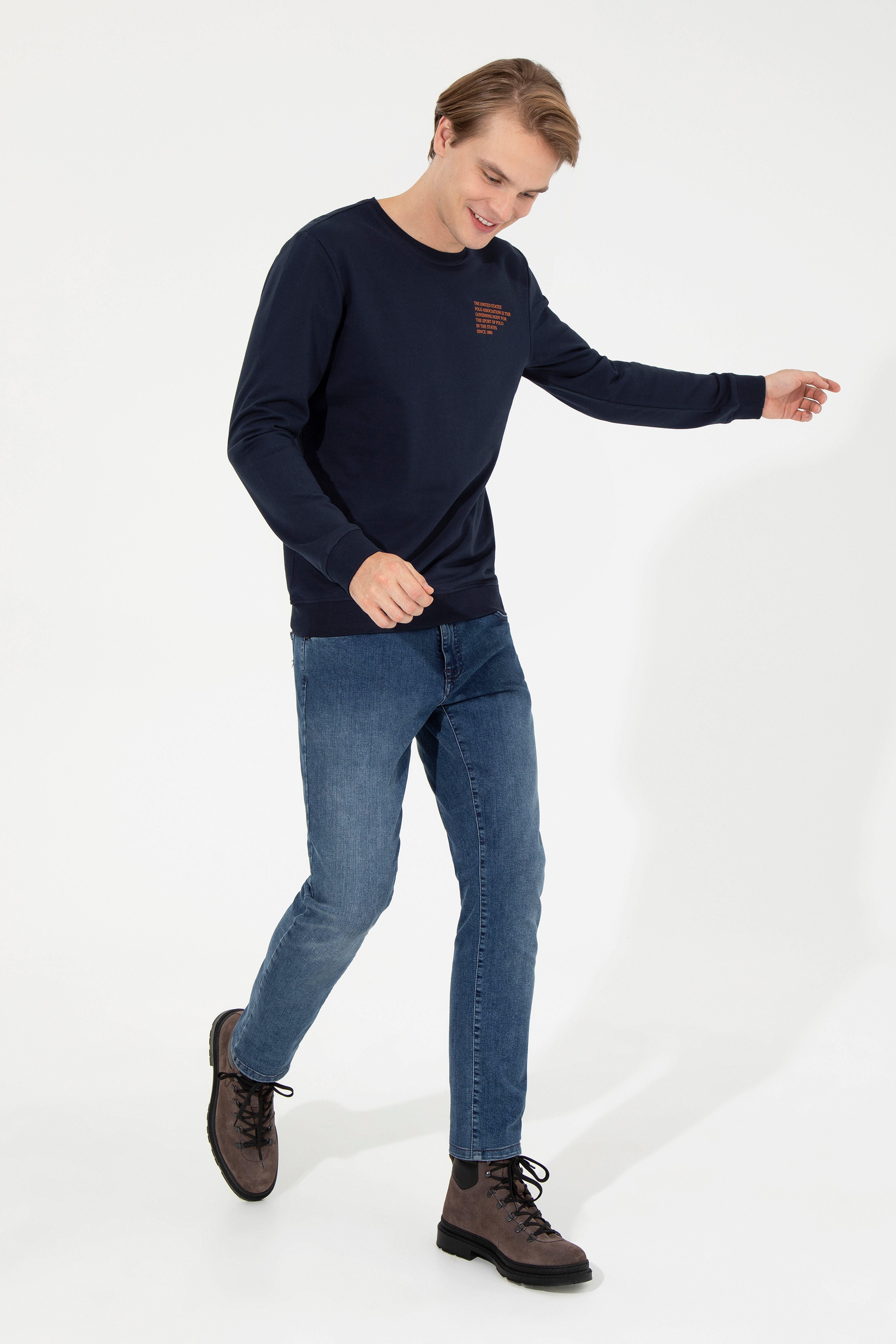 Erkek Lacivert Sweatshirt - Image 1