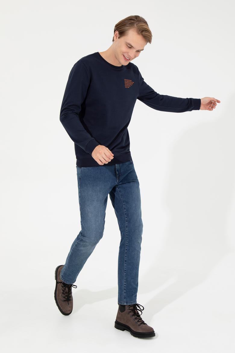 Erkek Lacivert Sweatshirt