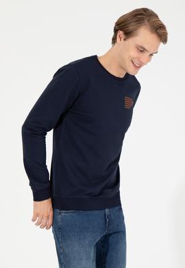 Erkek Lacivert Sweatshirt - 50253289007