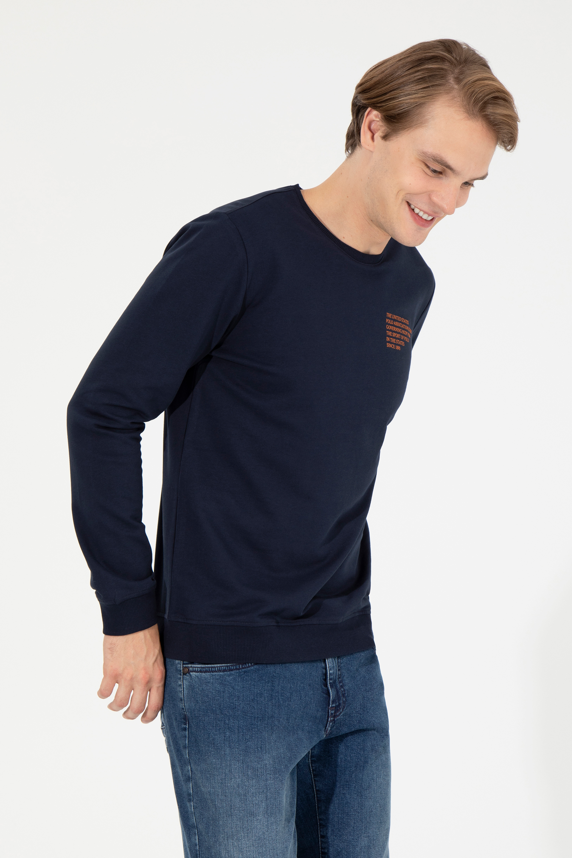 Erkek Lacivert Sweatshirt