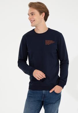 Erkek Lacivert Sweatshirt - 50253289007