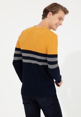 Erkek Lacivert Kazak - 50256169004