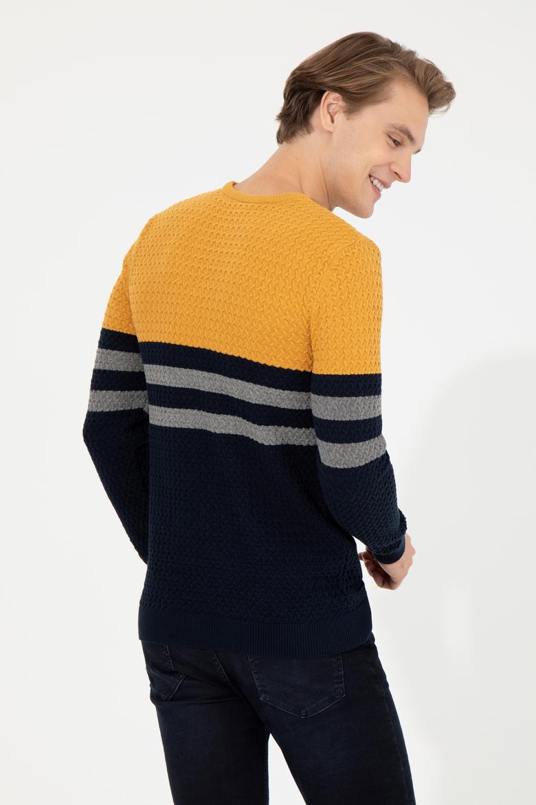 Erkek Lacivert Kazak - 50256169004