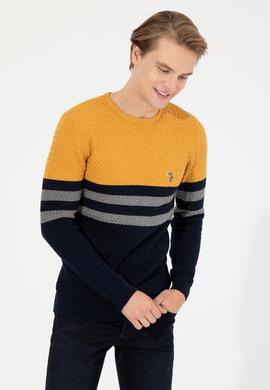 Erkek Lacivert Kazak - 50256169004