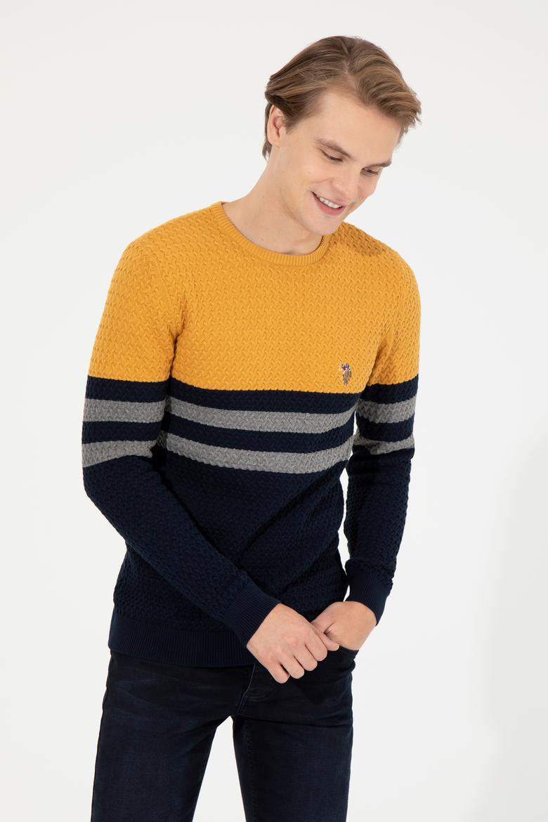 Erkek Lacivert Kazak - 50256169004