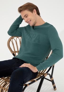 Erkek Yeşil Kazak - 50256256017