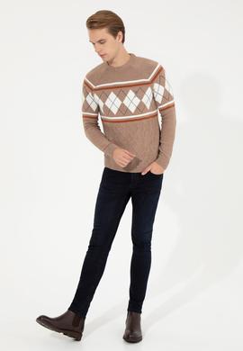 Erkek Camel Melanj Kazak - 50256673023