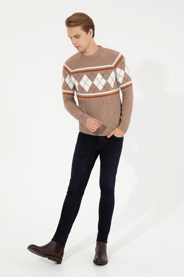 Erkek Camel Melanj Kazak - 50256673023