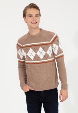 Erkek Camel Melanj Kazak - 50256673023