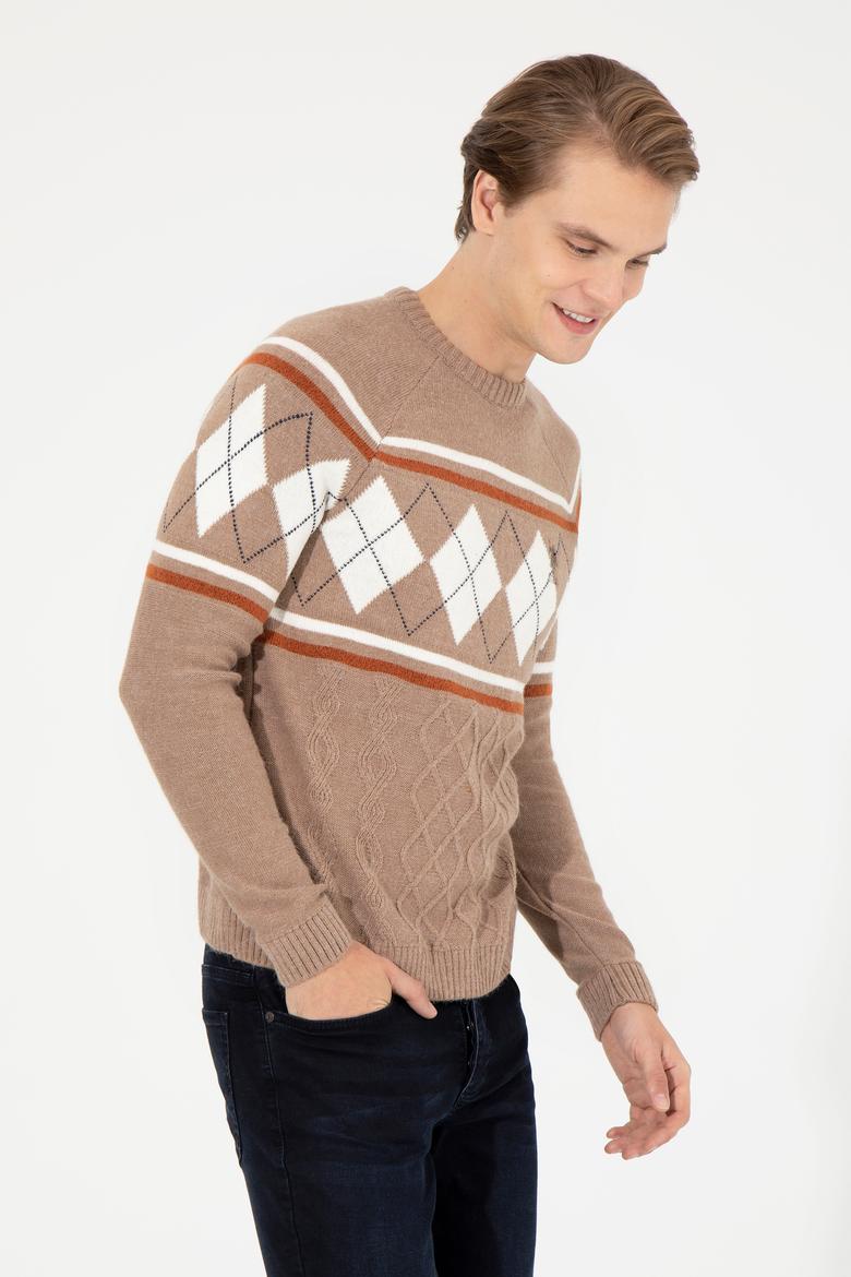 Erkek Camel Melanj Kazak - 50256673023