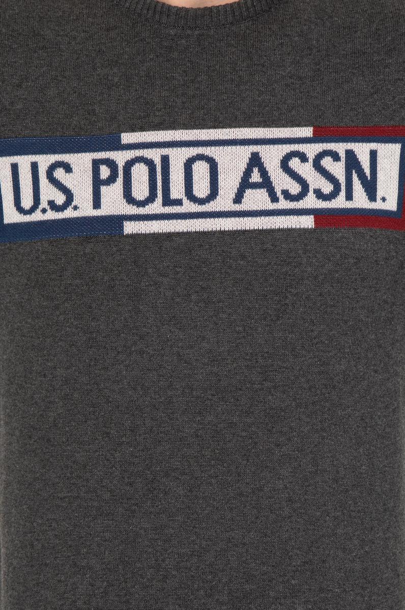 Erkek Antrasit Melanj Bisiklet Yaka Triko Kazak